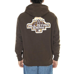 M' Hoodie Oversize Chicago White Sox World Series Patch - Felpa con Cappuccio Uomo Marrone 60424319  NEW ERA 