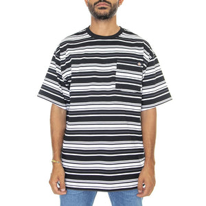 Westover Stripe Tee Black - Maglietta Girocollo Uomo Nera / Multicolore DK0A4Y1PBLK1  DICKIES 