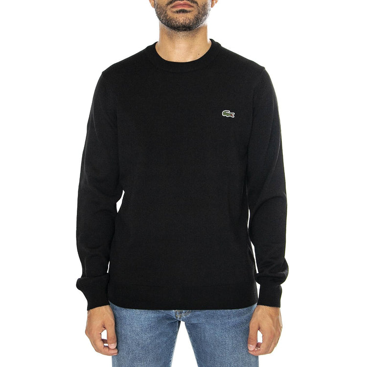 Pullover AH3225-031 Black - Maglione Girocollo Uomo Nero AH3225-031 . LACOSTE 