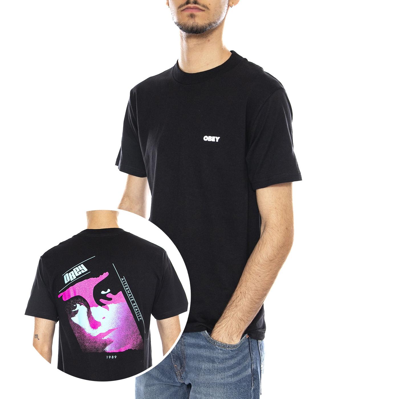 Obey Alternate Reality Tee -- Maglietta Girocollo Uomo Nera 165264140 BLK OBEY 