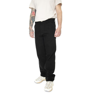 Single Knee Pant Black Rinsed - Pantaloni Uomo Neri I031497-8902  CARHARTT WIP 