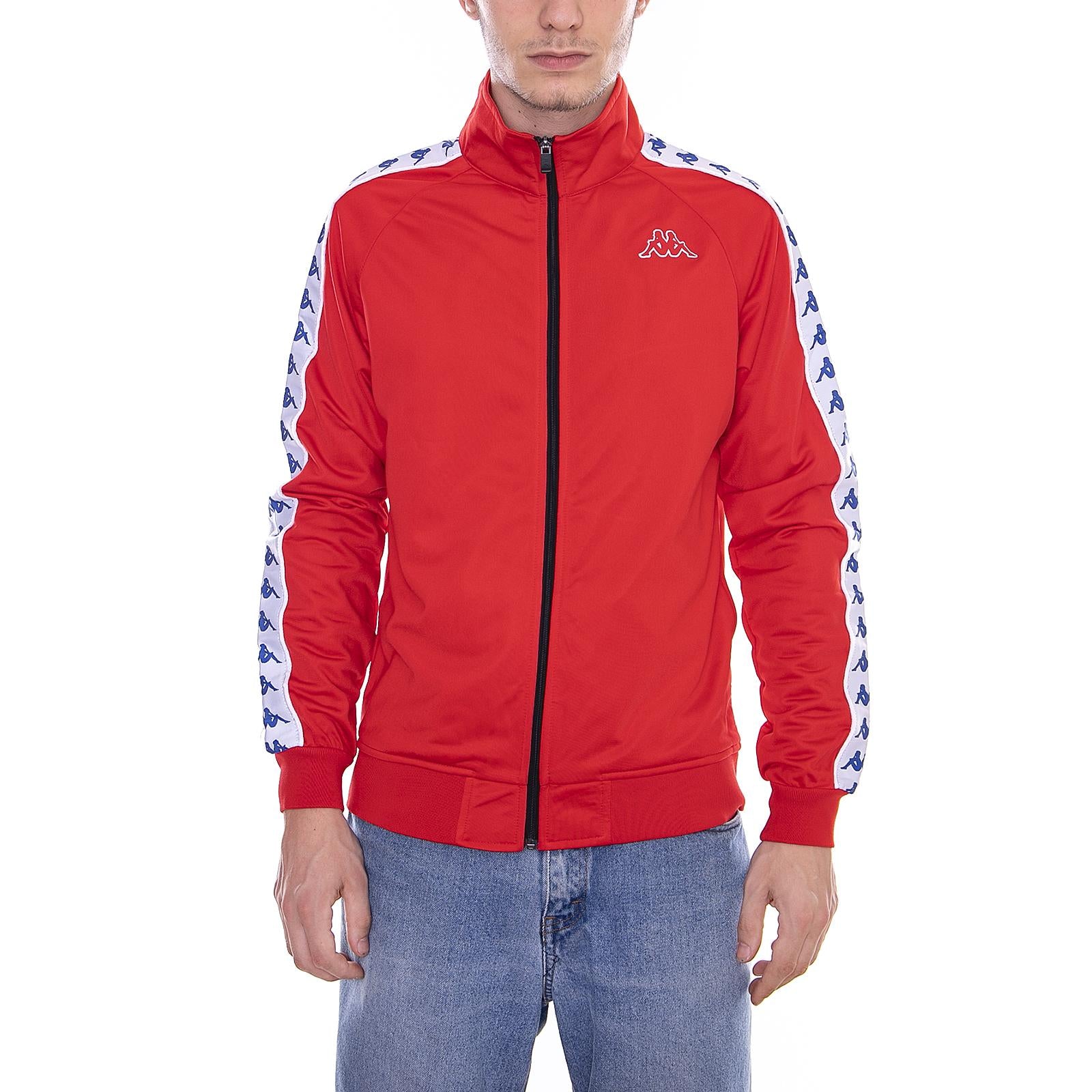 222 Banda Anniston Slim Jacket -  Red / White / Blue - Giacca Leggera Uomo Rossa 301EFU0-C37  KAPPA 
