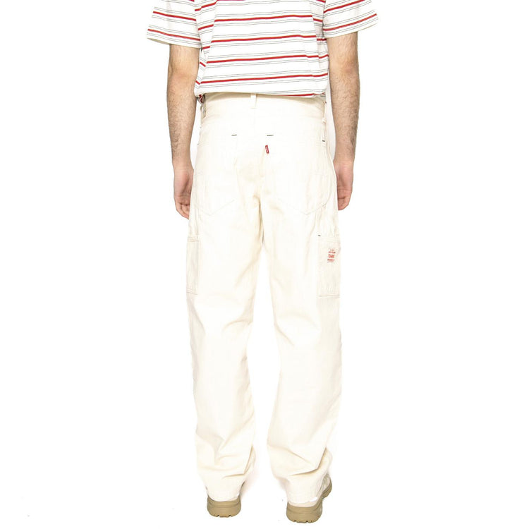 586 Loose Straight Carpenter Undyed Ecru Gre - Pantaloni Denim Jeans Uomo Beige 55849-0064  LEVIS 