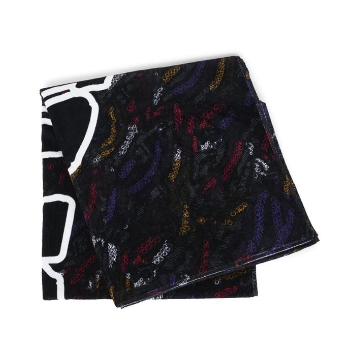 Octopus Deco - Telo da Mare Nero / Bianco 22S0TW01  OCTOPUS 