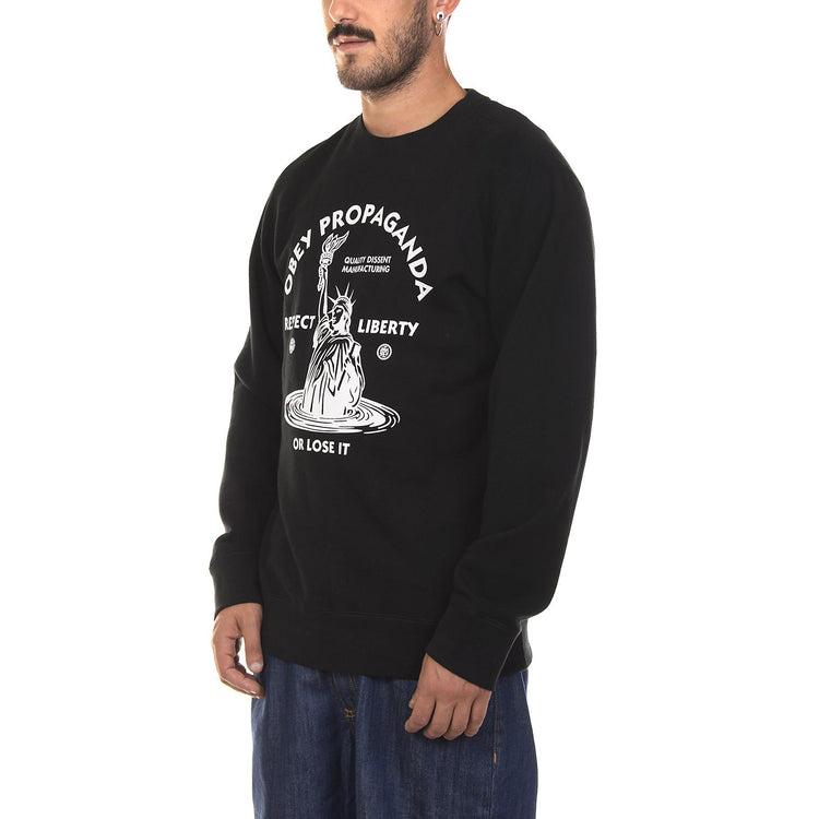 LADY LIBERTY CREW PREMIUM GRAP BLACK 86218_4  OBEY 