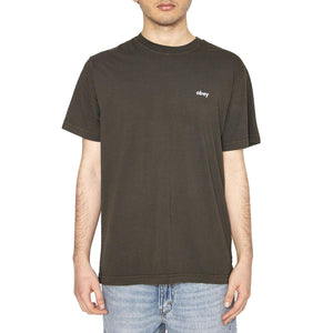 Lowecase Pigment Tee Ss Green - Maglietta Girocollo Uomo Verde 131080353-RSI  OBEY 