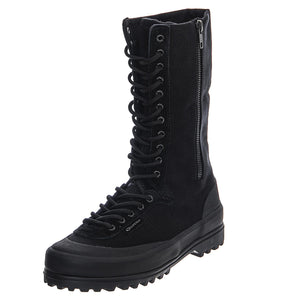 Alpina High - Total Black - Stivali / Anfibi Alti Donna Neri 02SP9074M13090 . SUPERGA 