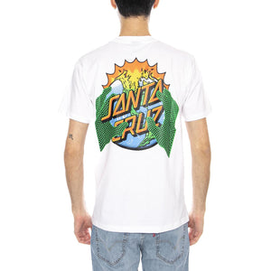 Kendall End Of The Dot -- Maglietta Uomo Bianca SCA-TEE-12765 White SANTA CRUZ 