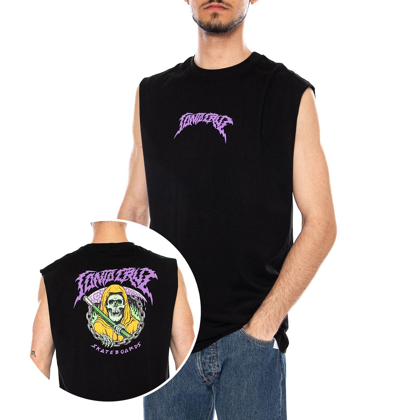 OUT OF TIME TANK BLACK - Canotta Uomo Nera SCA-VST-0846 BLK SANTA CRUZ 
