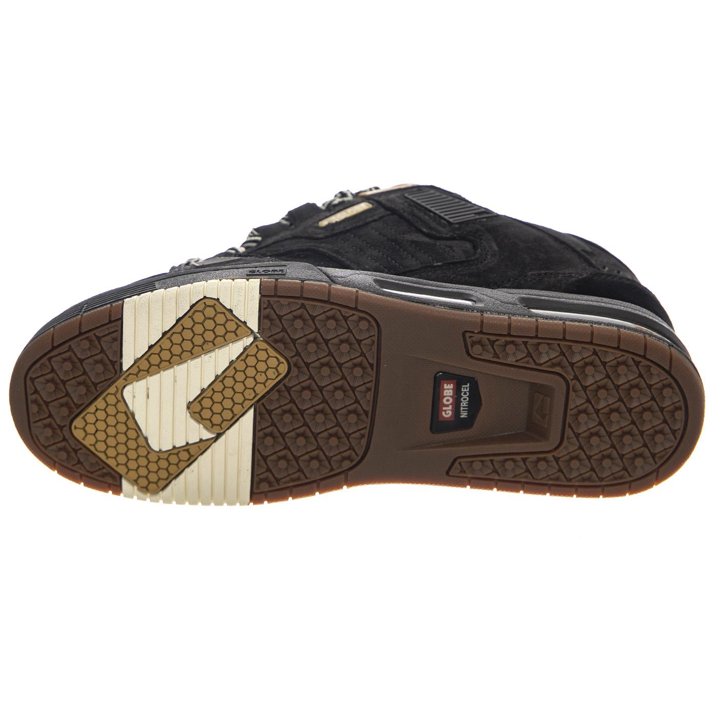 Sabre Black Prm Shoes - Scarpe Stringate Profilo Basso Uomo Nere GBSABR-20602  GLOBE 