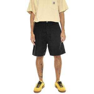 Walter Single Knee Short Black rinsed - Bermuda Uomo Neri I033583.8902  CARHARTT WIP 