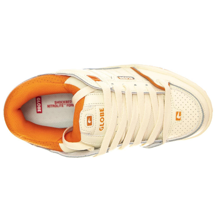 Fusion Antique / Orange - Scarpe Stringate Profilo Basso Uomo Bianche GBFUS-11799  GLOBE 