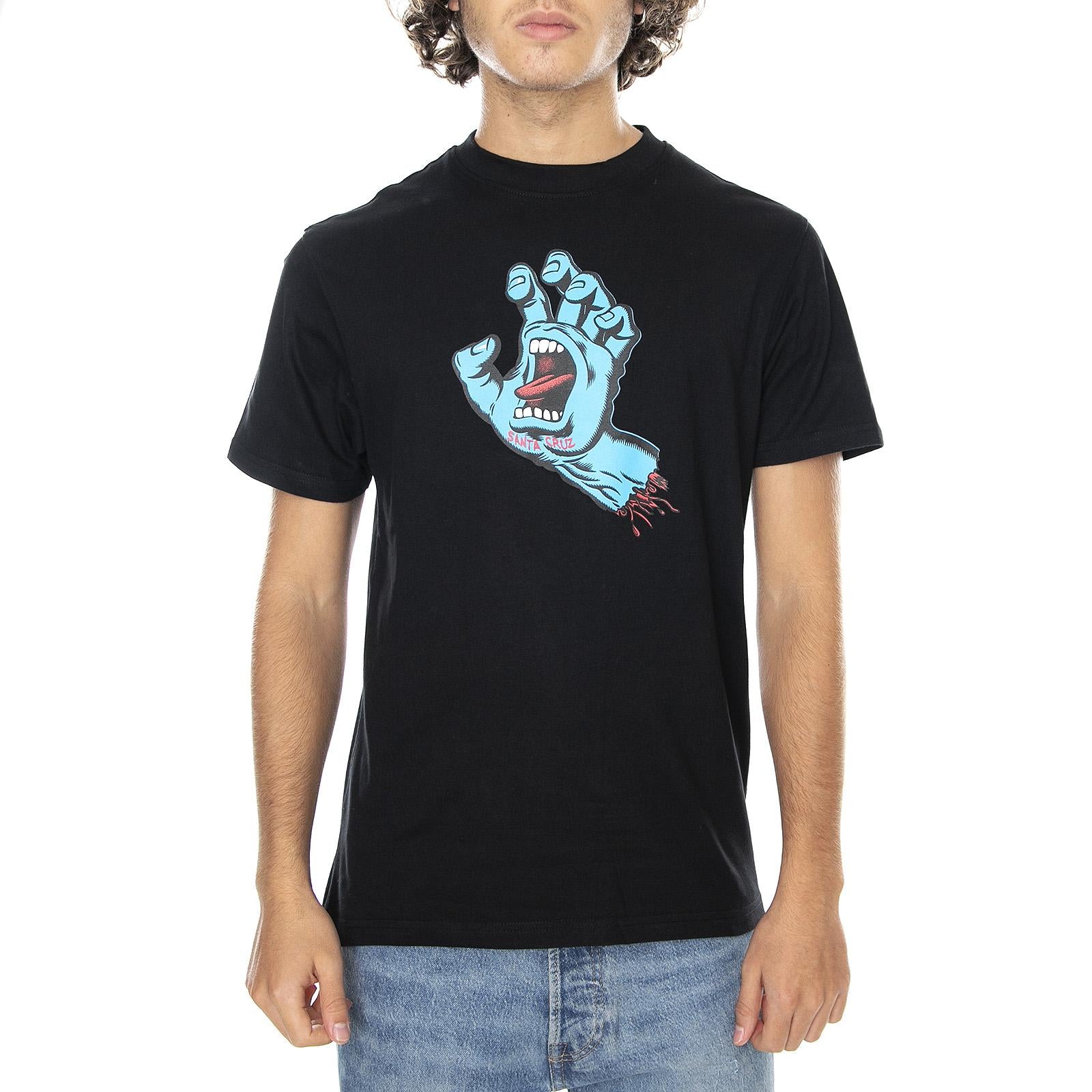  NEW Screaming Hand Tee Black  SANTA CRUZ 