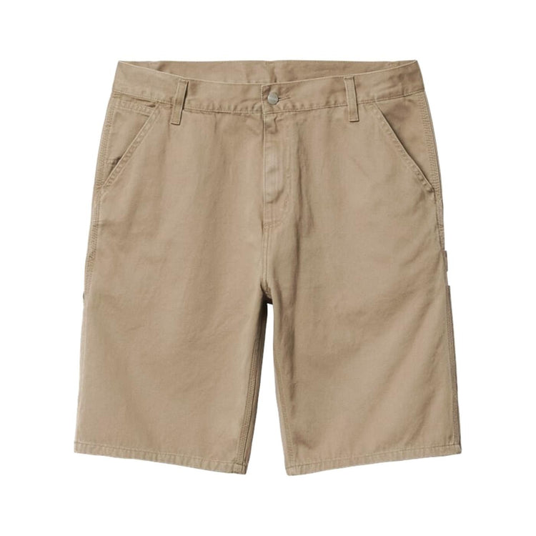 RUCK SINGLE KNEE SHORT LEATHER STONE WASHED - Bermuda Uomo Beige I024892-8Y06 . CARHARTT WIP 