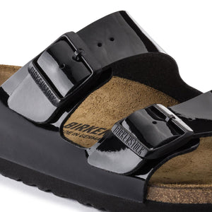 Arizona Birko Flor Sandals - Patent Black - Sandali Donna Neri - Calzata Stretta 1005292  BIRKENSTOCK 