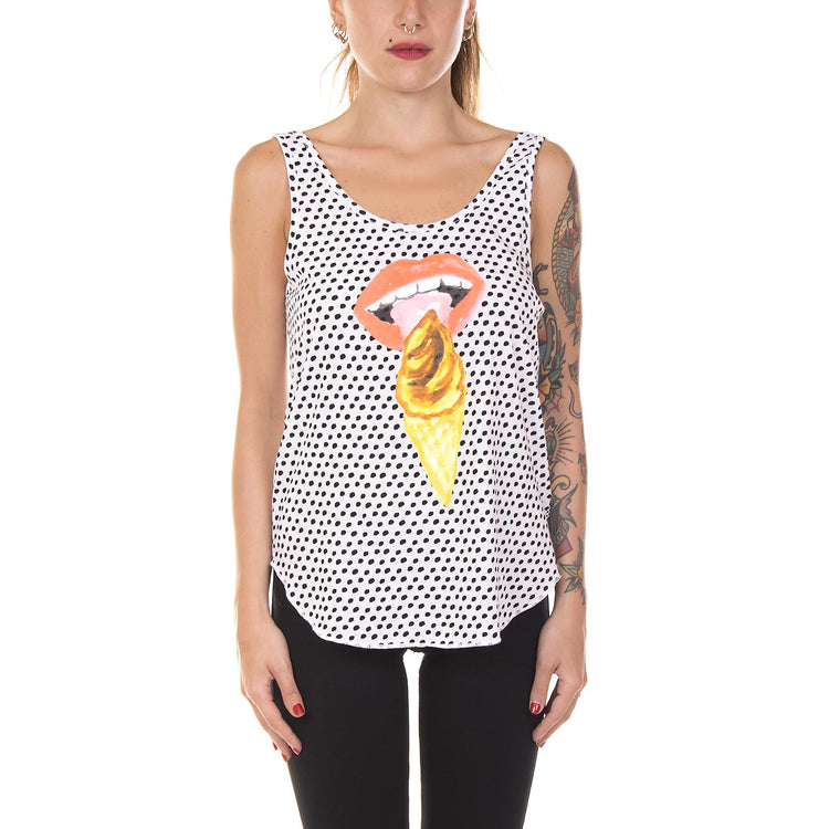 WM I SCREAM TANK WHITE VA3465WHT  VANS 