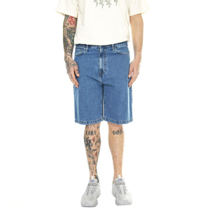 Landon Short Blue /heavy stone wash - Bermuda Denima Jeans Uomo Blu I030469.0160  CARHARTT WIP 