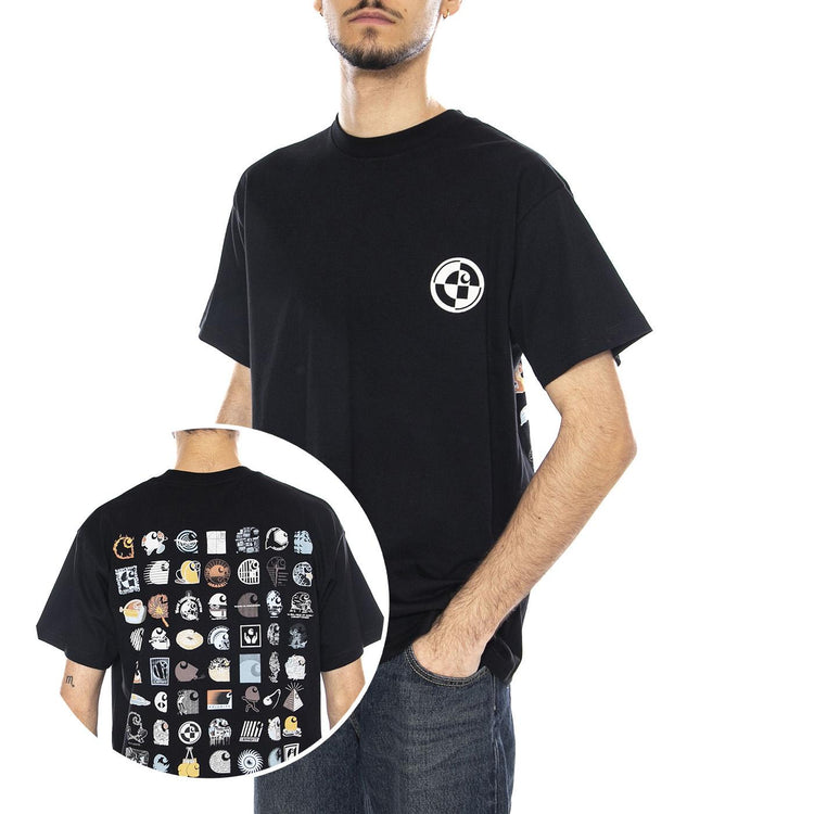 S/S C Logo Archive T-Shirt -- Maglietta Uomo Nera I035439.89XX . CARHARTT WIP 