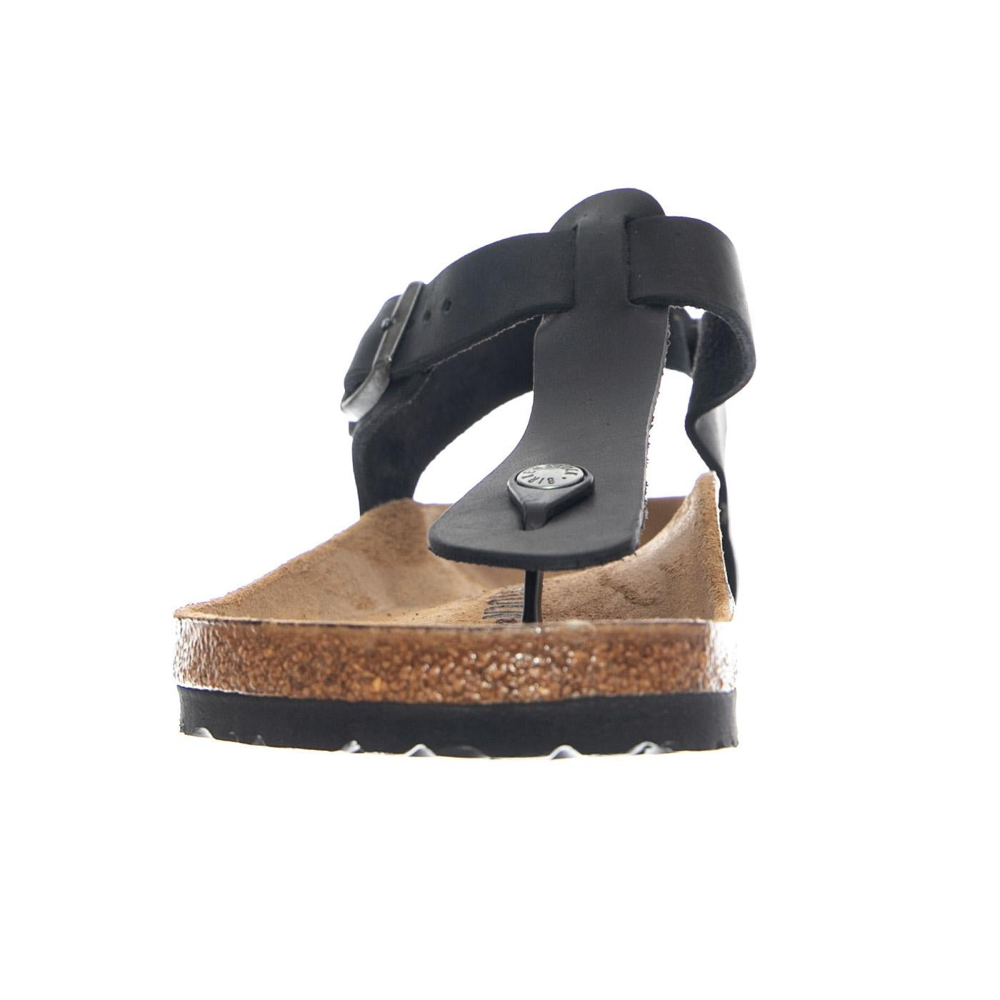 Kairo Oiled Leather Narrow Fit Black - Sandali Uomo / Donna Neri 147111 BLK BIRKENSTOCK 
