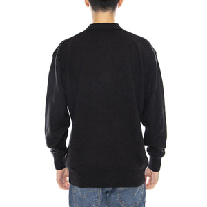 Matson Lambswool Knit - Polo Uomo a Maniche Lunghe Nera F4GFF023 10 FARAH 