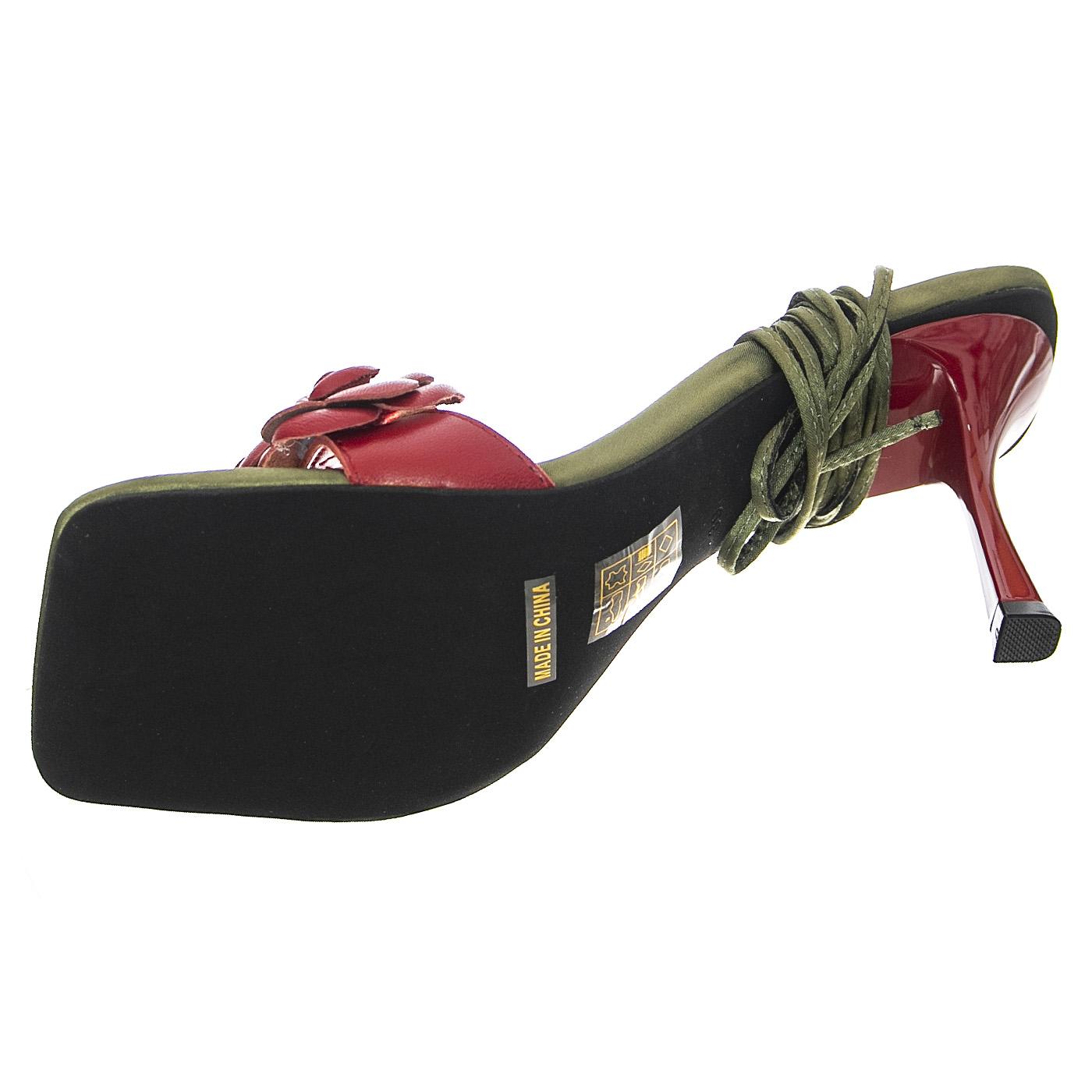 Rozi Red Kid Leather - Sandali Donna Marroni JCSJC-927-18-1-RED  JEFFREY CAMPBELL 