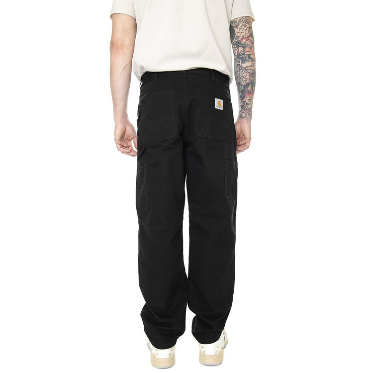 Single Knee Pant Black Rinsed - Pantaloni Uomo Neri I031497-8902  CARHARTT WIP 