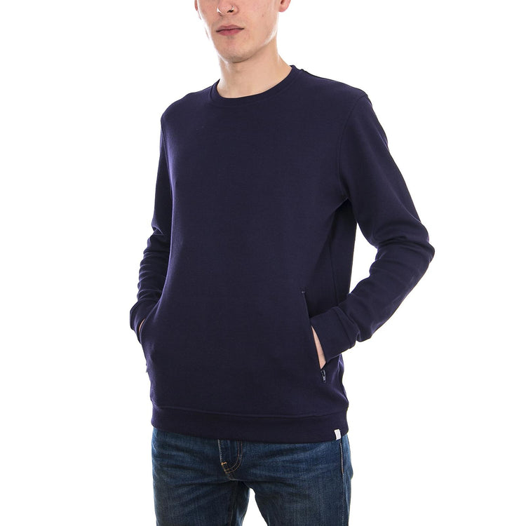 Nicolaj Ls T-Shirt - Navy Blazer - Maglietta Maniche Lunghe Uomo Blu 162422081-687  MINIMUM 