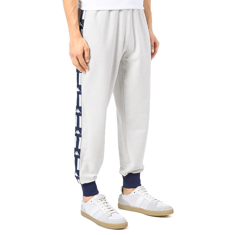 La French Terry Reverse Pants - Light Grey Melange - Pantalon Uomo Grigi 303R4P0-D00S  KAPPA 