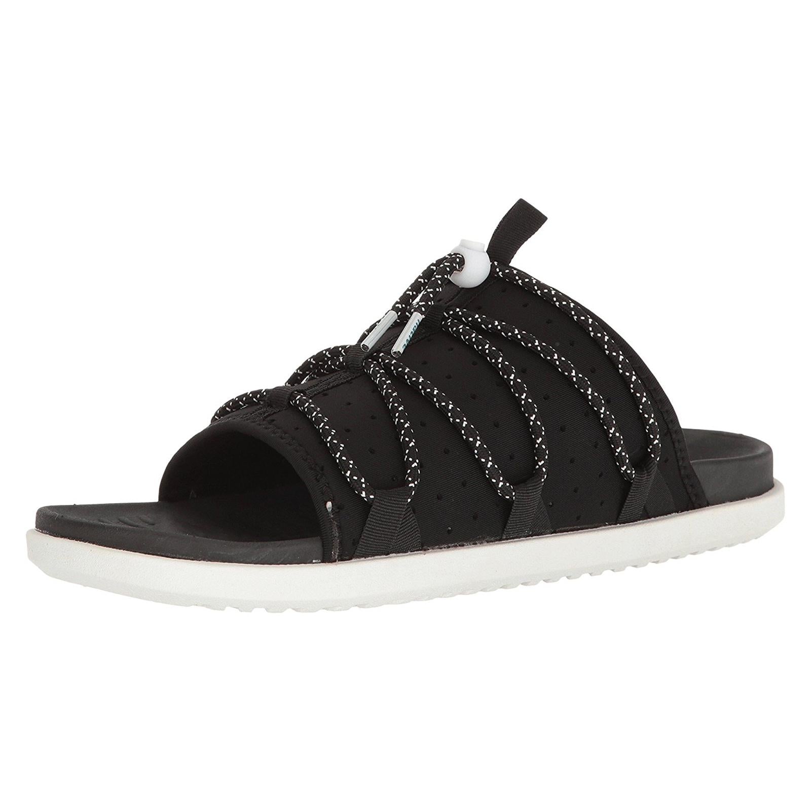 PALMER - JIFFY BLACK/SHELL WHITE - Sandali Uomo Neri 61101700-1007 BLK NATIVE 