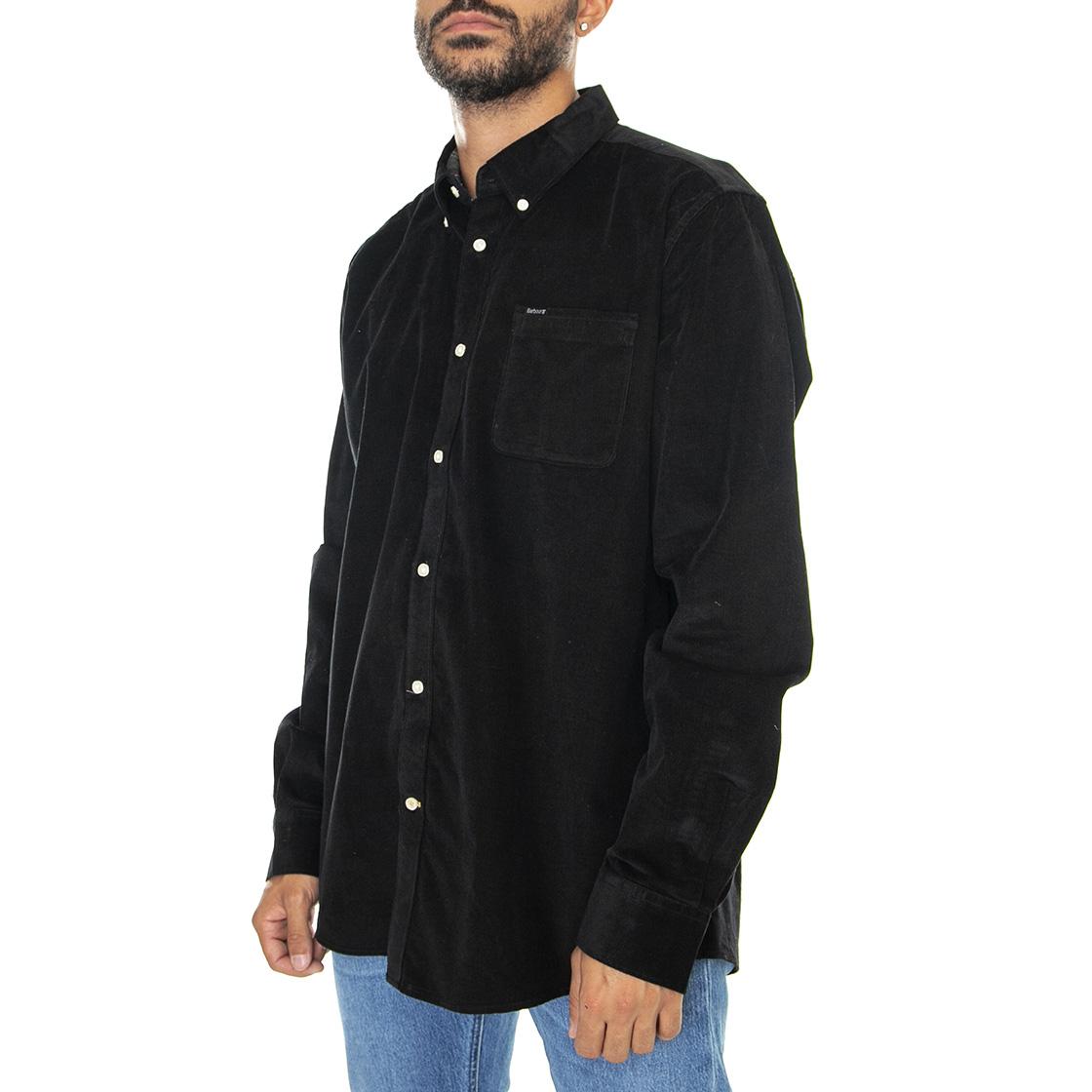 Ramsey Tailored Shirt Black - Camicia Uomo Nera 222MMSH5001-BK31  BARBOUR 