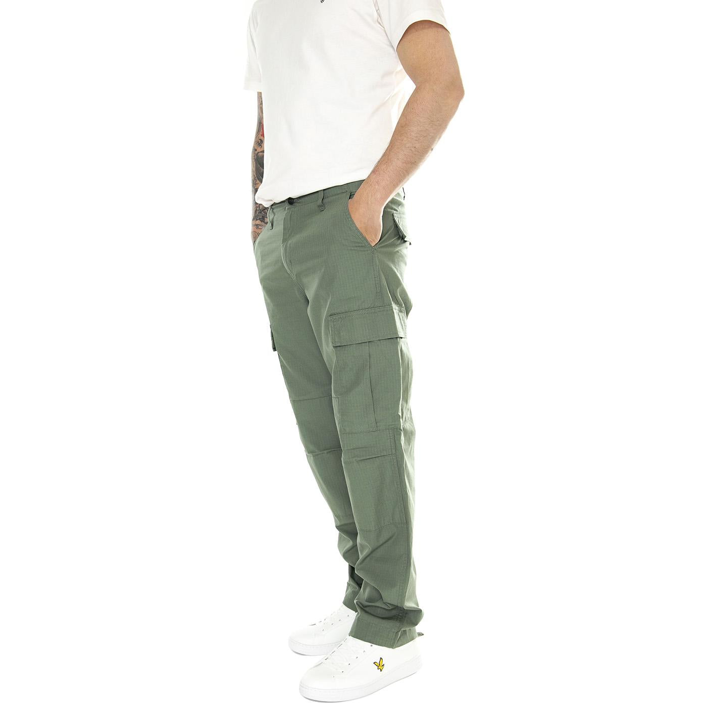 Regular Cargo Pant Park /rinsed - Pantaloni Uomo Verdi I032467.1YF02  CARHARTT WIP 