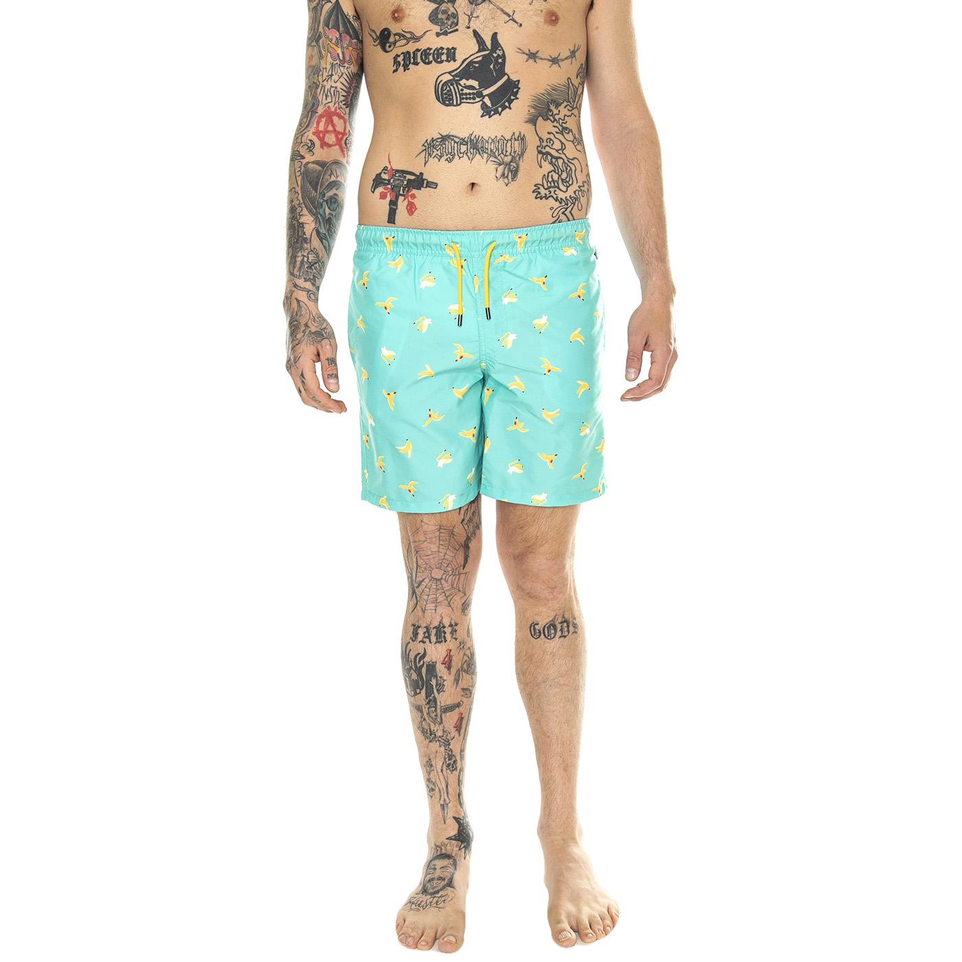 Banana Break Long Swimshorts 6700 - Costume da Bagno Uomo Multicolore BAB123-6700-6700  HAPPY SOCKS 