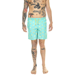 Banana Break Long Swimshorts 6700 - Costume da Bagno Uomo Multicolore BAB123-6700-6700  HAPPY SOCKS 