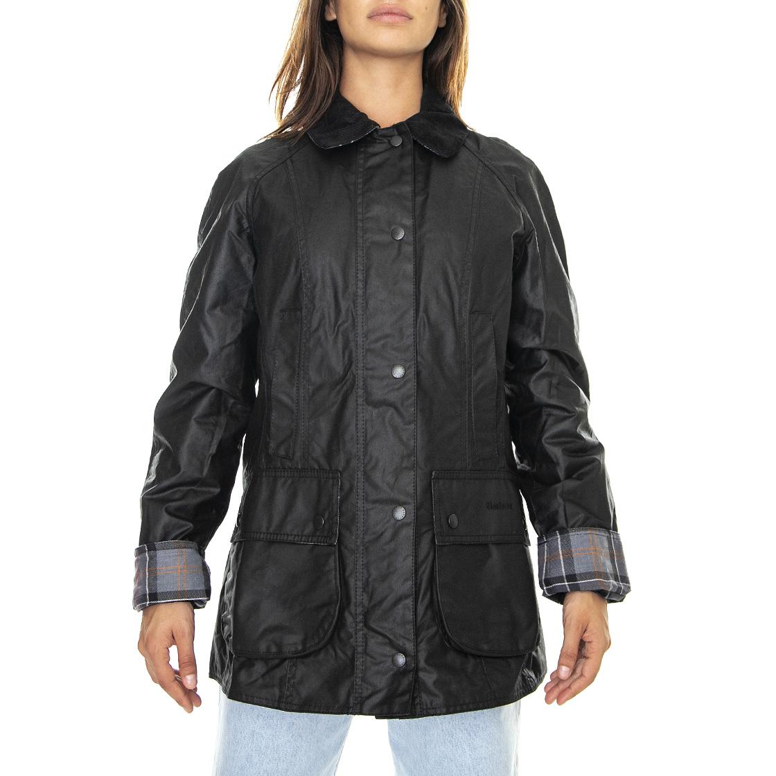 Beadnell Wax Jacket Black - Giacca Invernale Donna Nera FW22-LWX0667-BK11 . BARBOUR 