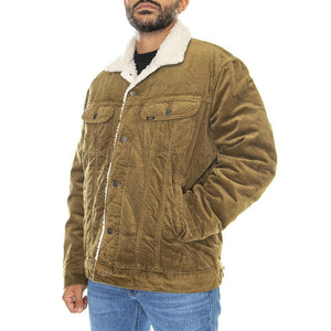 Sherpa jacket Tumbleweed-L87AQEDH - Giacca Invernale in Velluto Uomo Marrone 112321555  LEE 
