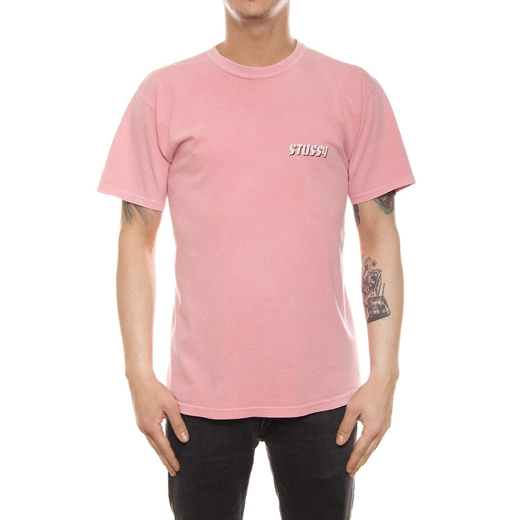 GLOBAL PIG. DYED TEE PINK 1904035-PINK  STUSSY 