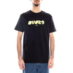 Kanji Tee Black - Maglietta Girocollo Uomo Nera TYASS013-02BLK . THANK YOU 