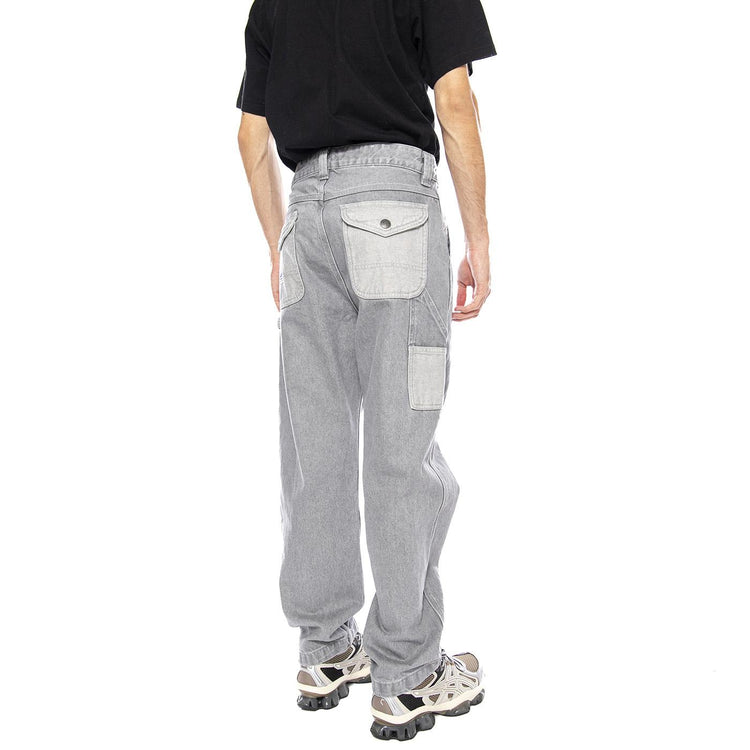 Slouchy Straight Carpenter Gemini Grey - Pantaloni Denim Jeans Uomo Grigi 112370584  LEE 