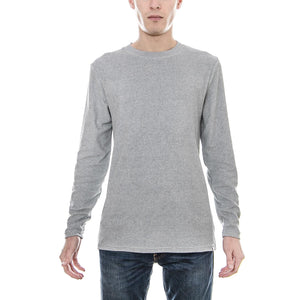 Villy Ls T-Shirt - Aqua Gray - Maglietta Maniche Lunghe Uomo Grigia 163262099-819  MINIMUM 