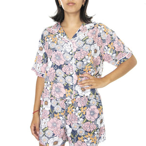 Retro Floral - Camicia Maniche Corte Donna Multicolore VN0A5LMDYRH1  VANS 