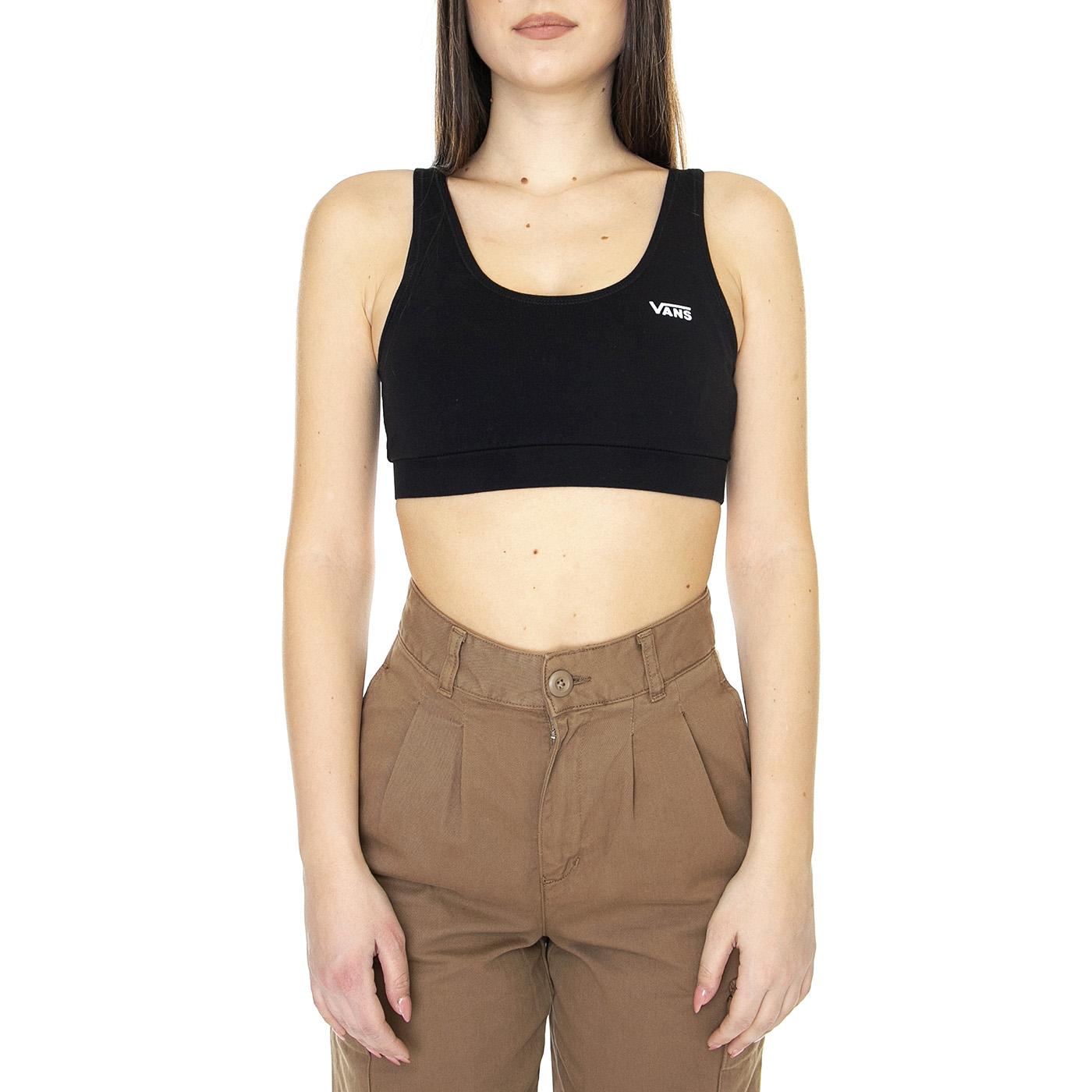 Wm Flying V Bralette Black - Top Donna Nero VN0A7PNCBLK1  VANS 