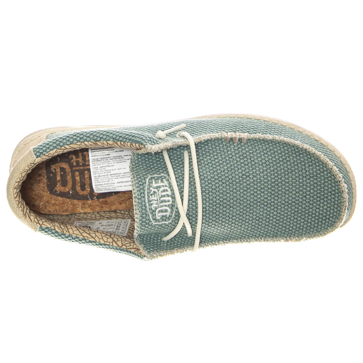 M' Wally Braided 449 - Scarpe Stringate Profilo Basso Uomo Blu HD.40003.449  HEY DUDE 