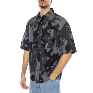 Onscaiden Life SS Relax AOP Linen Shirt Black - Camicia Maniche Corte Uomo Multicolore 22032123-CA  ONLY & SONS 