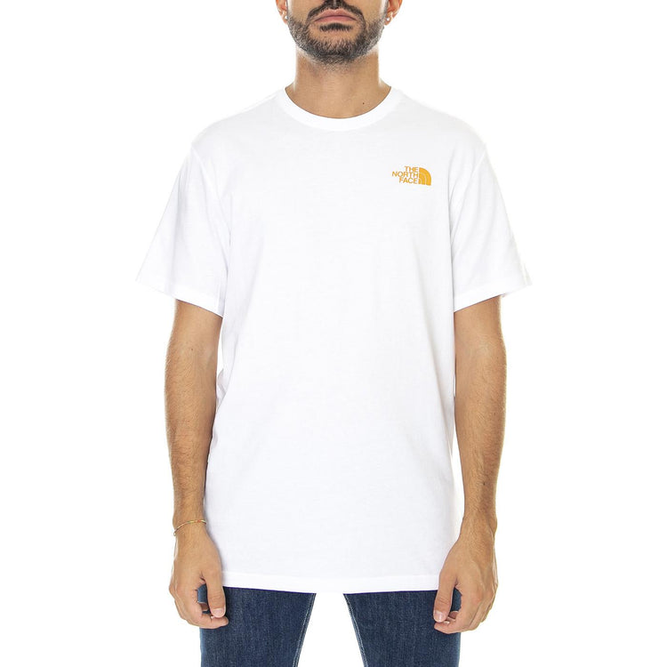 S/S Redbox Tee Eu TNF White / Ponderosa Green Large Halfdome Plaid Print - Maglietta Girocollo Uomo Bianca NF0A2TX283V1  THE NORTH FACE 