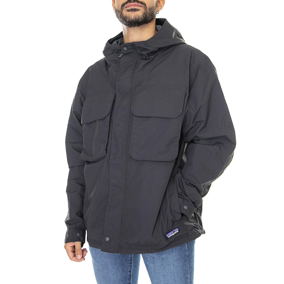 M's Isthmus Utility Jacket Ink Black - Felpa Invernale con Cappuccio Uomo Nera 26505-INBK  PATAGONIA 
