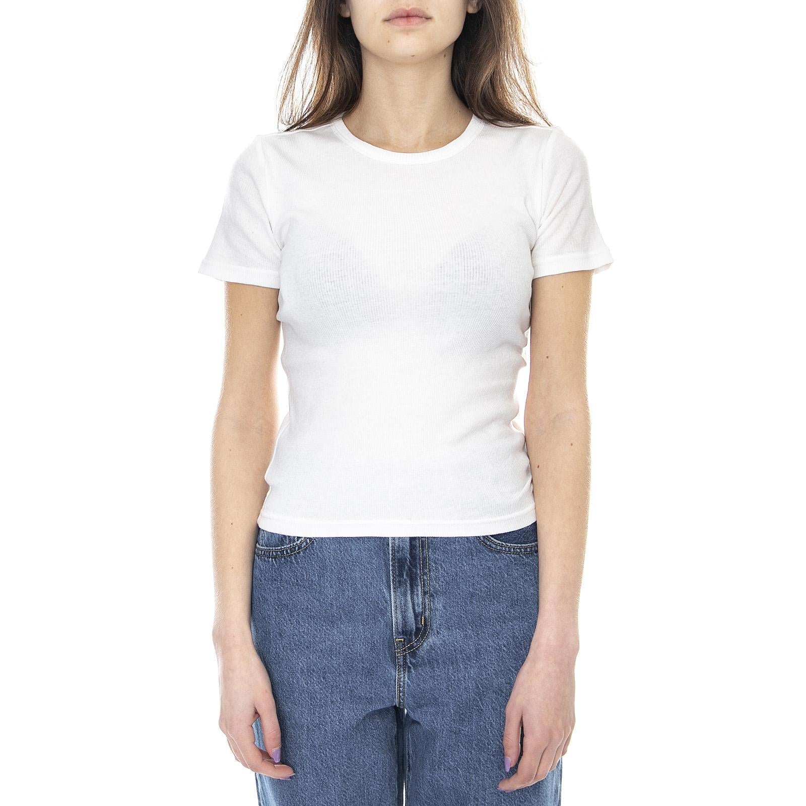 Samantha Baby T-Shirt - White - Maglietta Girocollo Donna Bianca 02991-WHITE . BRIXTON 