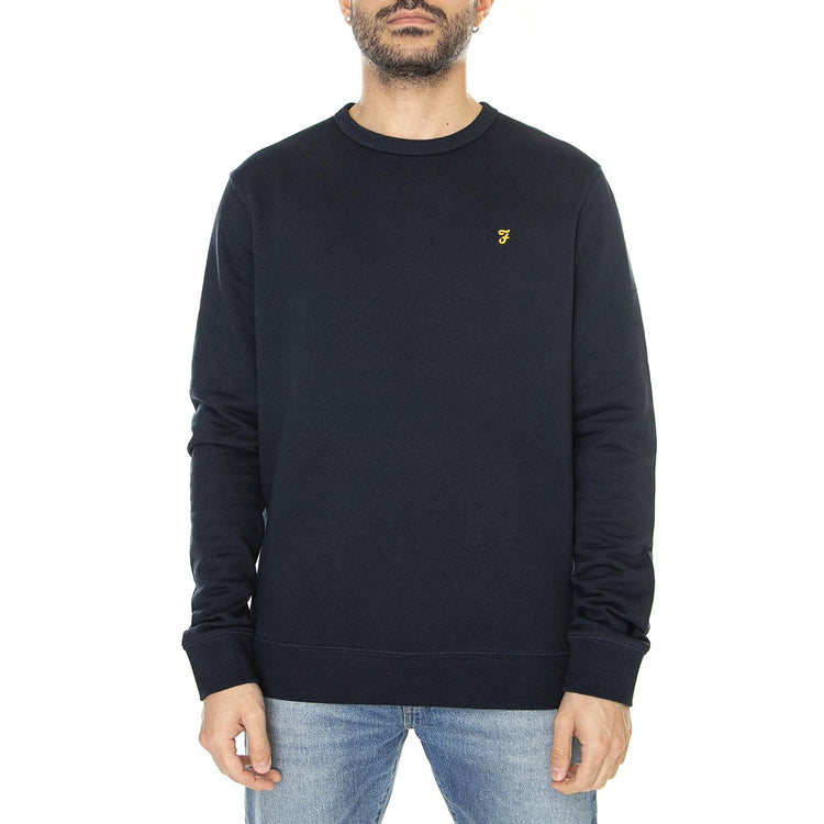 Tim Crew True Navy - Felpa Girocollo Uomo Blu F4KSB072-412  FARAH 