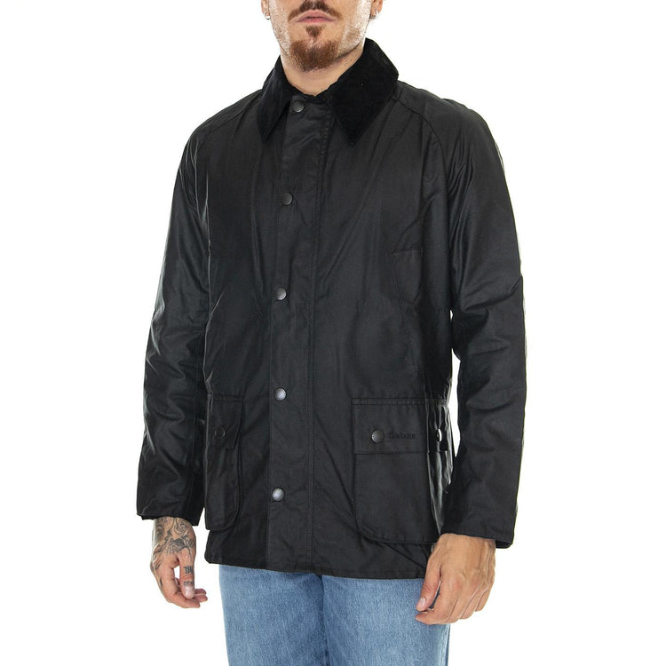 M's Ashby Wax Jacket Black / Classic - Giacca Invernale Uomo Nera MWX0339-BK72-FW23 . BARBOUR 