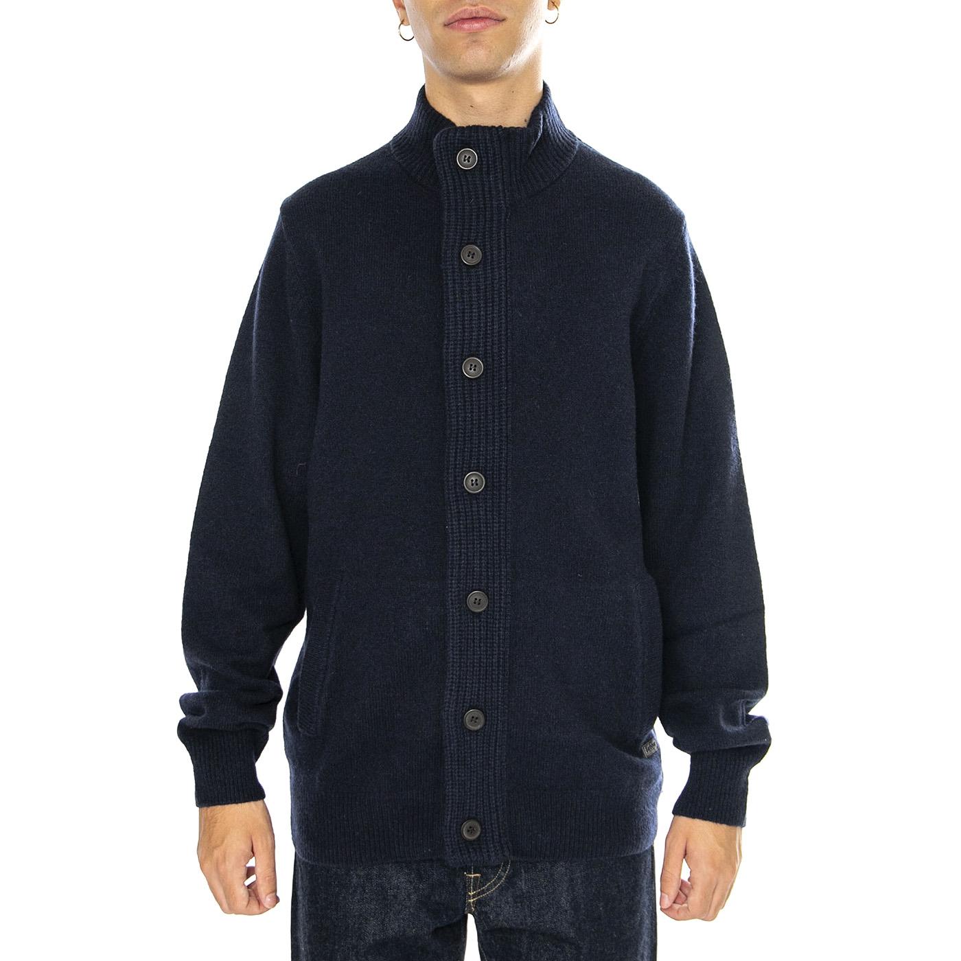 Essential Patch Zip Through Navy - Cardigan Uomo Blu MKN0731-NY91  BARBOUR 