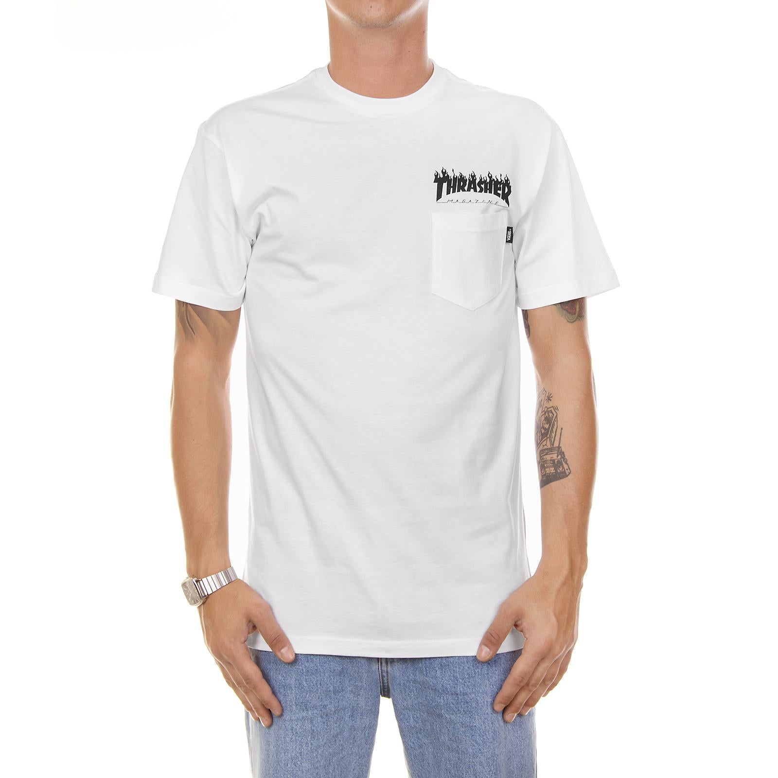 MN THRASHER SS TEE White VA36M3WHT  VANS 